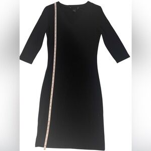 Black Asymmetrical Bodycon Dress with Mock Neck